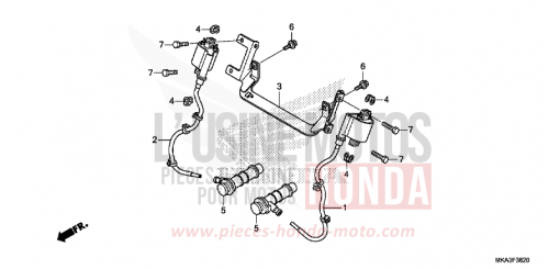 BOBINE D'ALLUMAGE NC750XDG de 2016